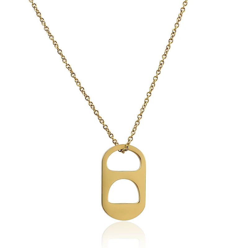 Big Thick Hang Slide Hollow Number 8 Pendant Necklace for Women Men Gold Silver Color O Chain Necklace Jewelry Gifts