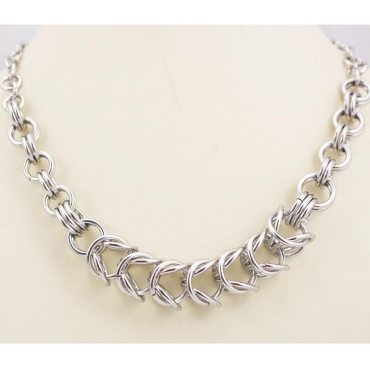 Big Thick Hang Slide Hollow Number 8 Pendant Necklace for Women Men Gold Silver Color O Chain Necklace Jewelry Gifts