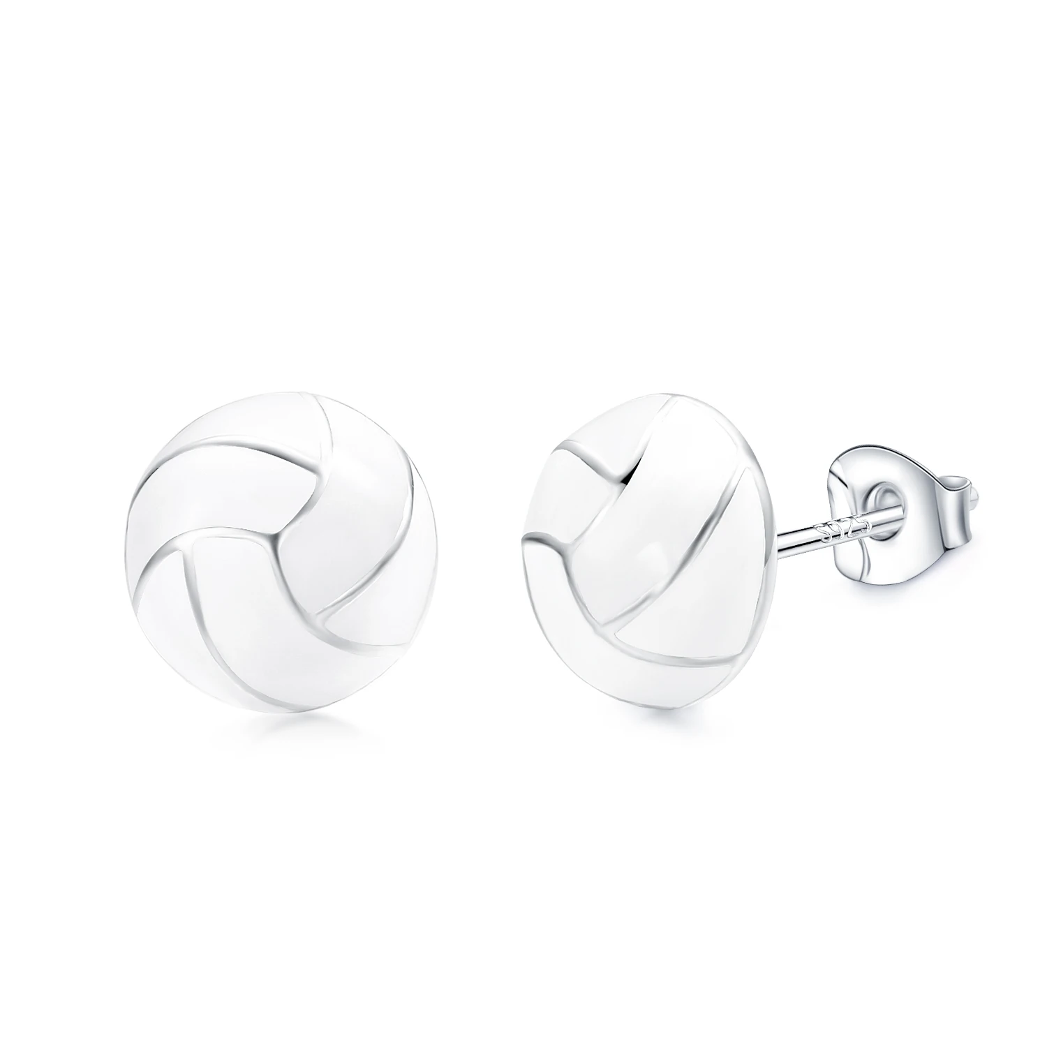 VOJO Sports Stud Earrings Football, Soccer, Basketball, Volleyball, Tennis, Baseball Earrings for Women Men Player Fan Gifts