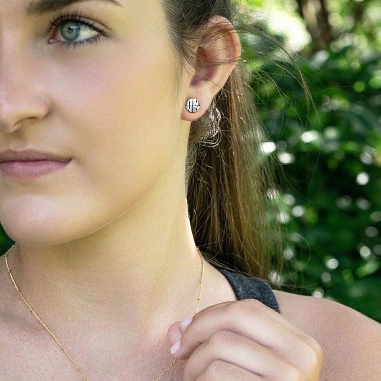 VOJO Sports Stud Earrings Football, Soccer, Basketball, Volleyball, Tennis, Baseball Earrings for Women Men Player Fan Gifts