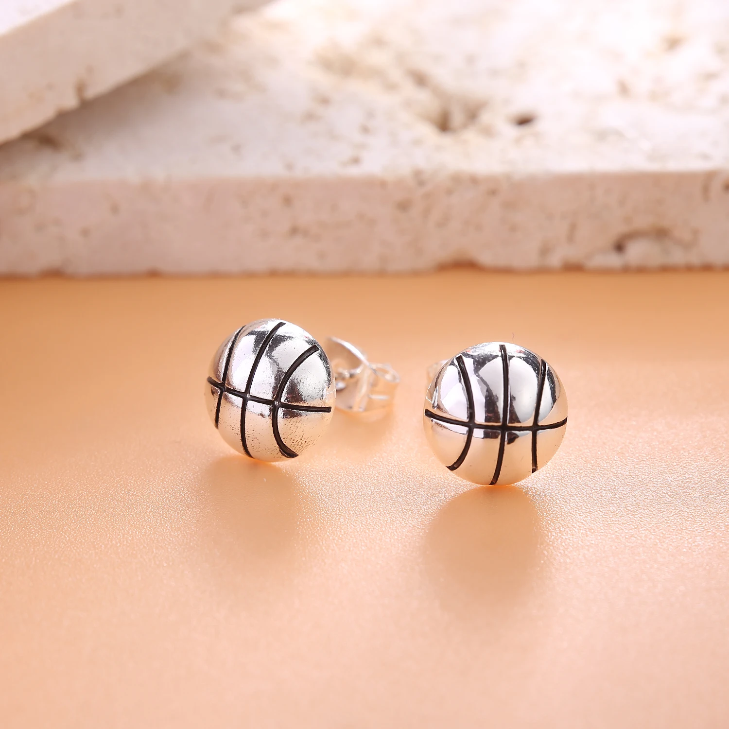 VOJO Sports Stud Earrings Football, Soccer, Basketball, Volleyball, Tennis, Baseball Earrings for Women Men Player Fan Gifts