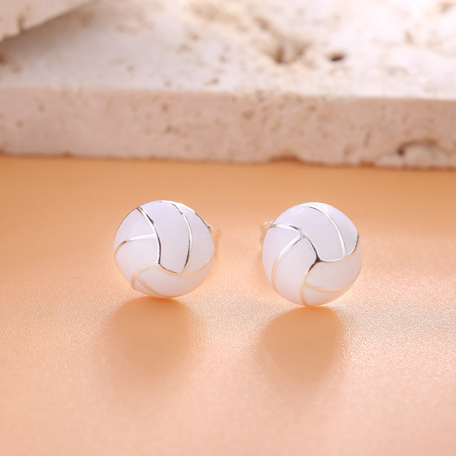 VOJO Sports Stud Earrings Football, Soccer, Basketball, Volleyball, Tennis, Baseball Earrings for Women Men Player Fan Gifts