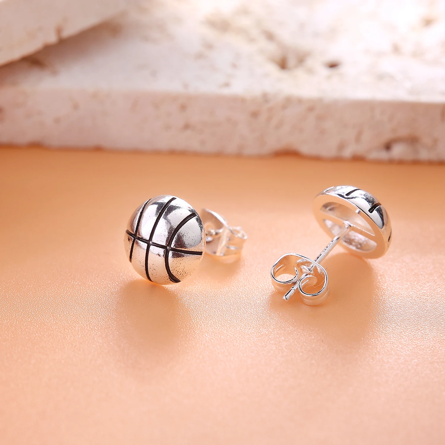 VOJO Sports Stud Earrings Football, Soccer, Basketball, Volleyball, Tennis, Baseball Earrings for Women Men Player Fan Gifts