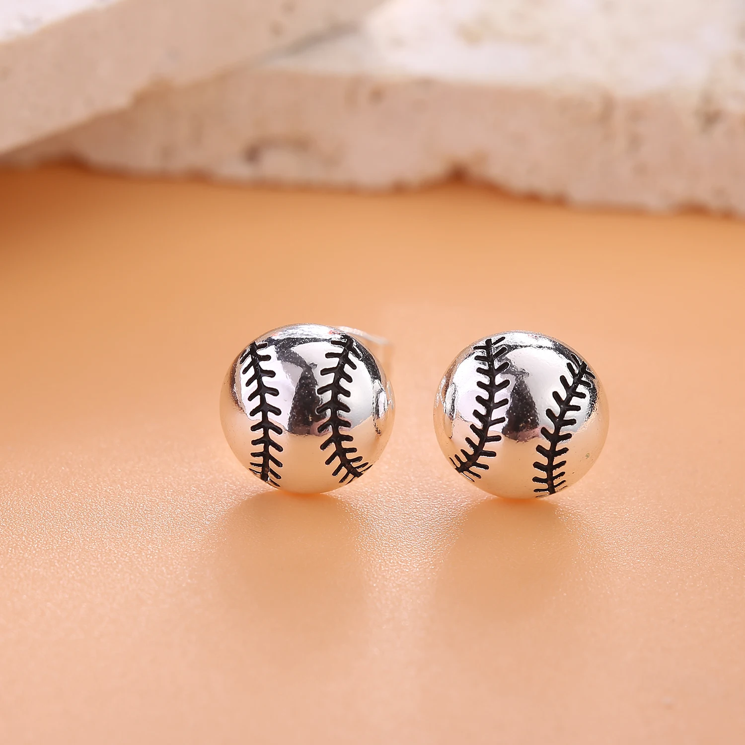VOJO Sports Stud Earrings Football, Soccer, Basketball, Volleyball, Tennis, Baseball Earrings for Women Men Player Fan Gifts