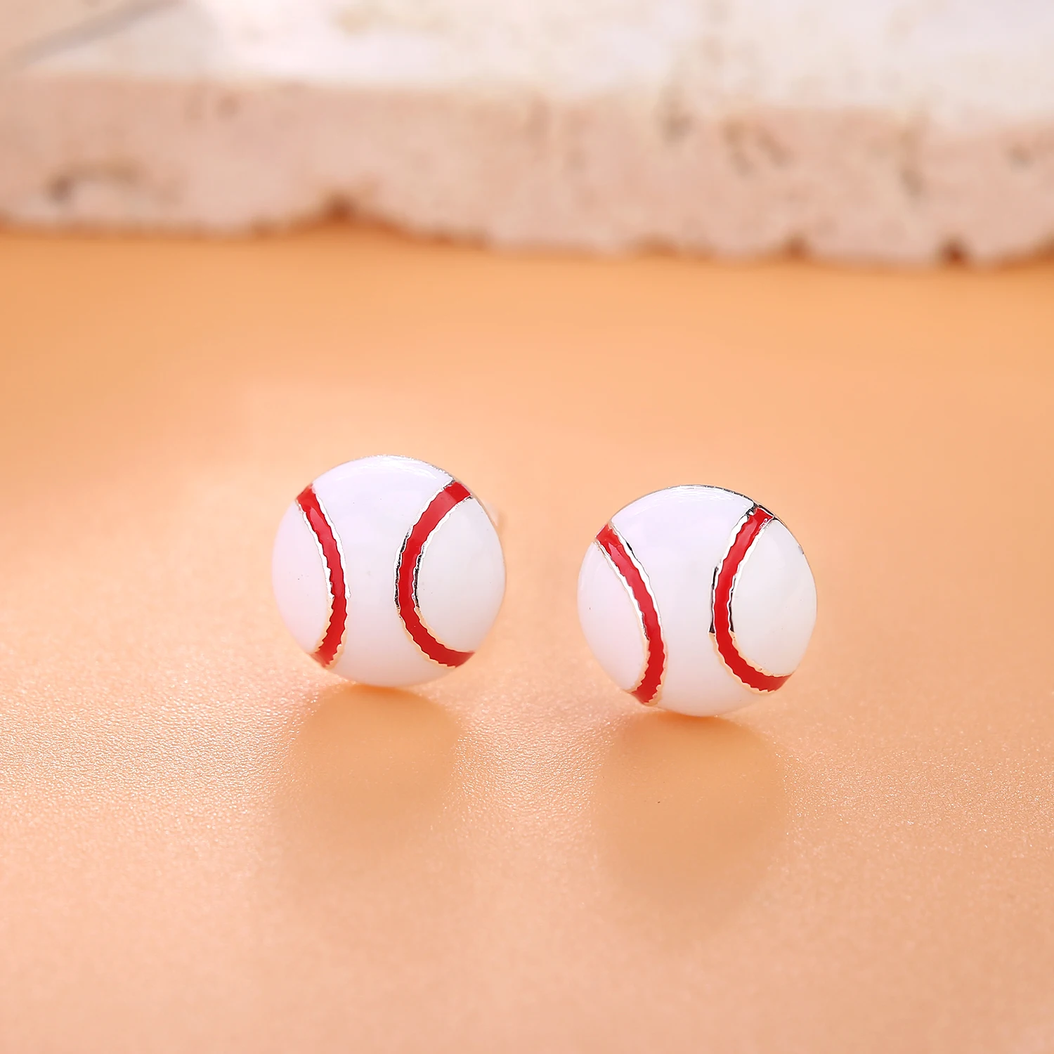 VOJO Sports Stud Earrings Football, Soccer, Basketball, Volleyball, Tennis, Baseball Earrings for Women Men Player Fan Gifts
