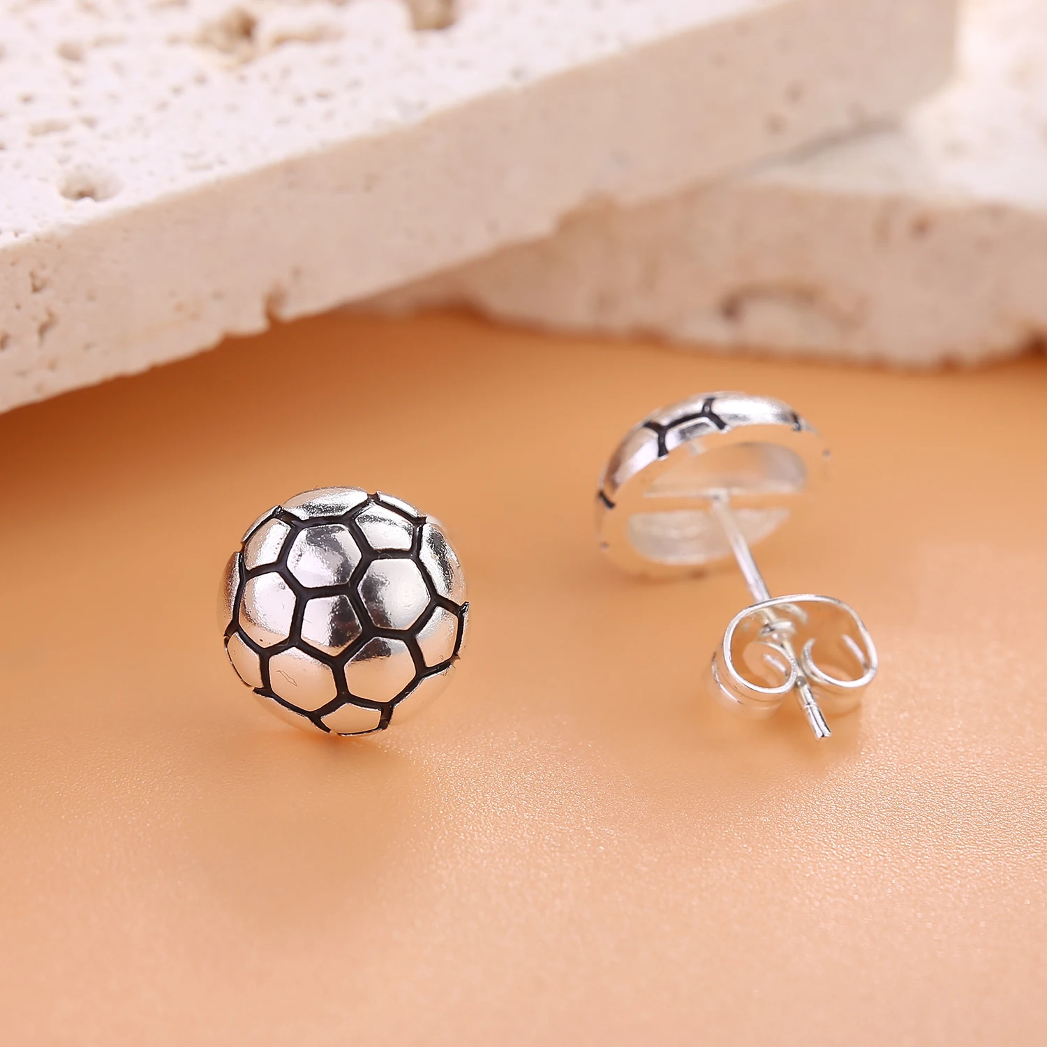 VOJO Sports Stud Earrings Football, Soccer, Basketball, Volleyball, Tennis, Baseball Earrings for Women Men Player Fan Gifts