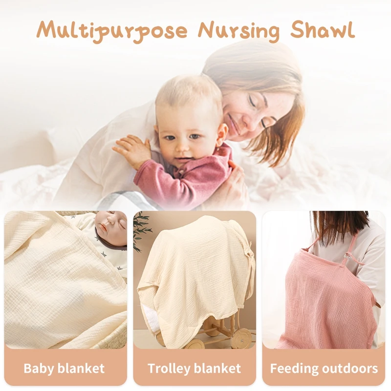 Rainbow Printed Baby Feeding Nursing Covers Mum Breastfeeding Nursing Poncho Cover Up Adjustable Privacy Apron Outdoors Nursing