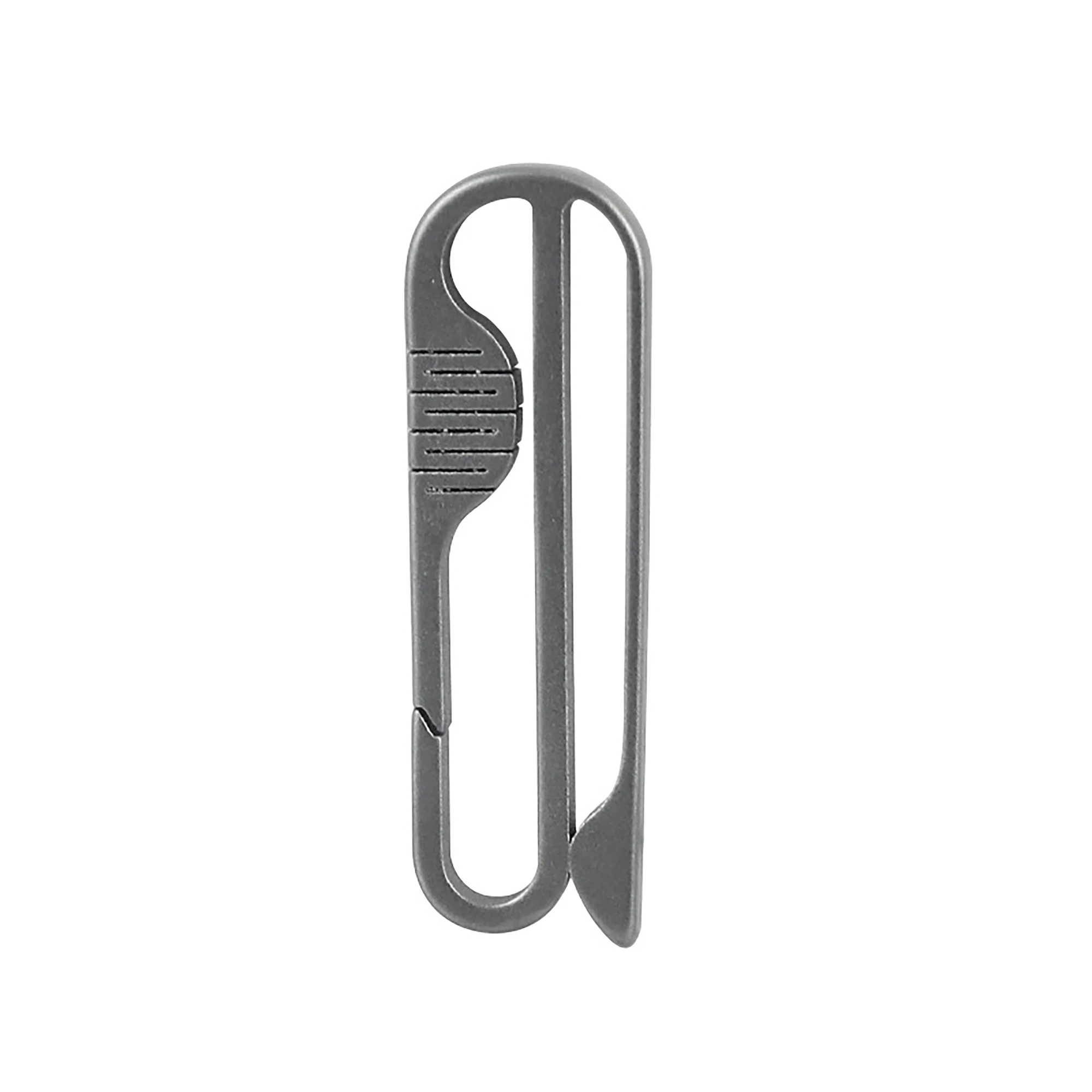 Super fine TC4 Ti Solid titanium quick release detachable belt clip keychains Key ring Hook DIY FOB EDC housewarming gift