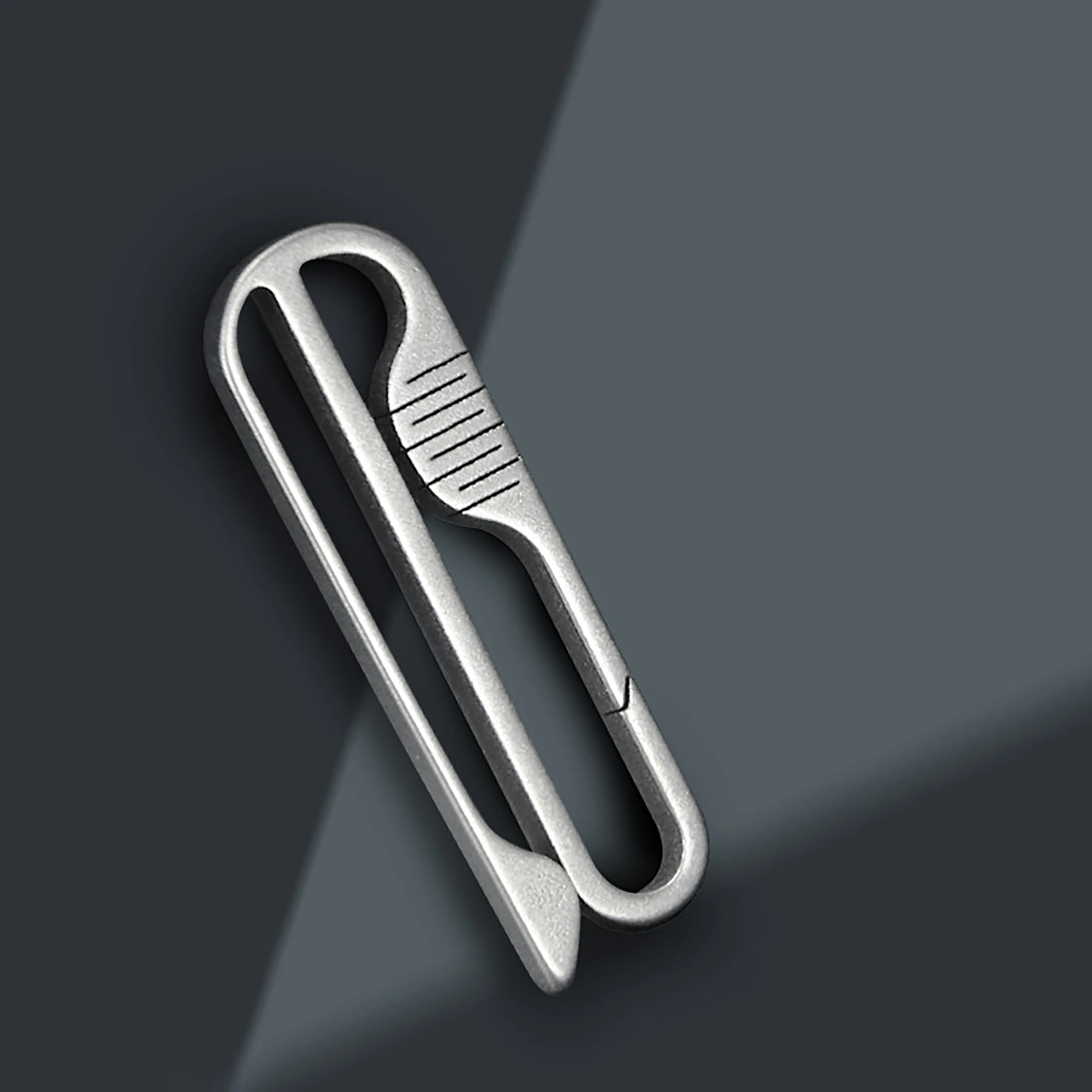 Super fine TC4 Ti Solid titanium quick release detachable belt clip keychains Key ring Hook DIY FOB EDC housewarming gift