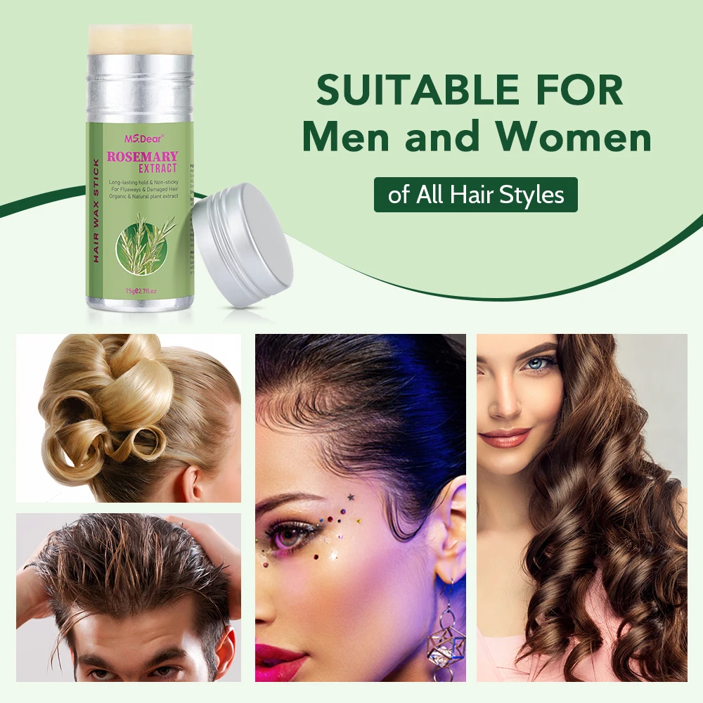 Hair Wax Stick For Wig Professional Hair Wax Stick Gel Cream Non-Greasy Style Hair Wax Stick For Men Women Broken Hair Artifact