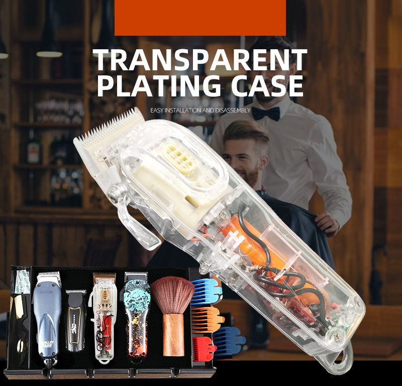 Electric Clipper Shell For WAHL 8148/8591 Transparent Color Barber DIY Accessories Hair Clipper Modified Cover 8Pcs/Set Y0514
