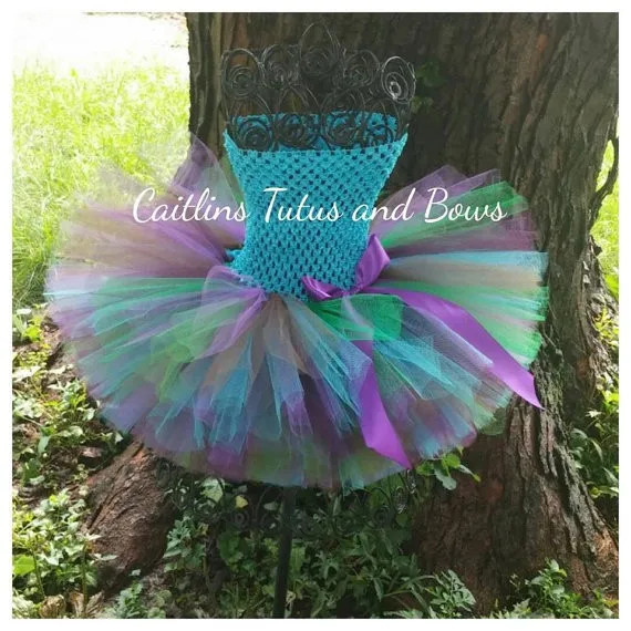 Lovely Girls Pink Cartoon Tutu Dress Baby Crochet Tulle Tutus with Dots Bow and Headband Set Kids Birthday Party Costume Dresses