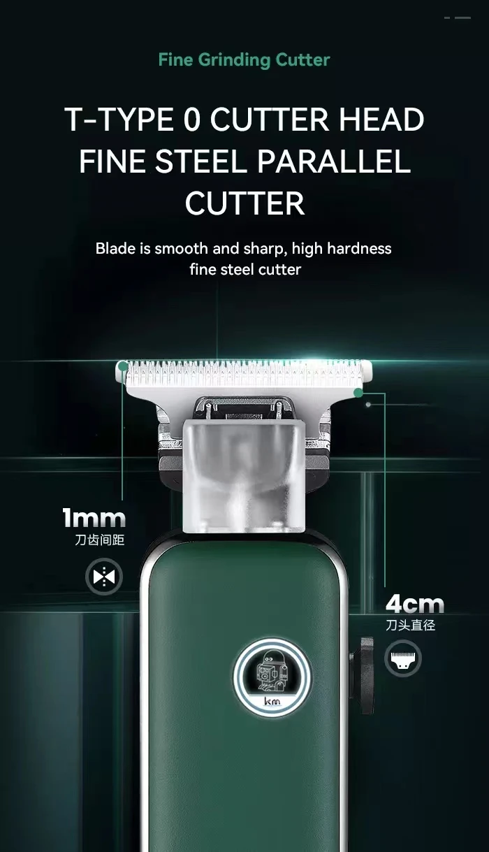 Kemei Professional Barber Hair Trimmer T-blade Dry-shaving and Fading Hair Clipper All-around Outlining Close-cutting Machine