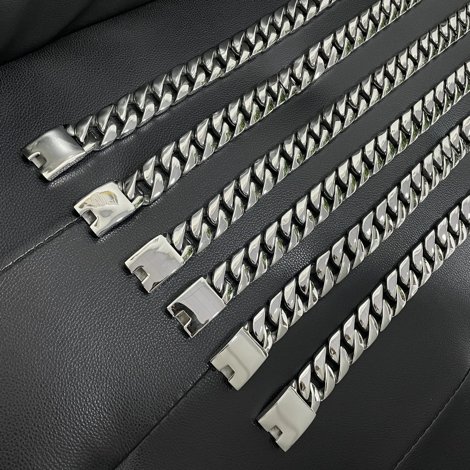 Stainless Steel 26/32mm Cuban Link Chain Necklace Hip Hop Punk Men's Chunky Waterproof Choker Jewelry SDA