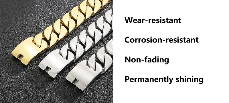 Stainless Steel 26/32mm Cuban Link Chain Necklace Hip Hop Punk Men's Chunky Waterproof Choker Jewelry SDA