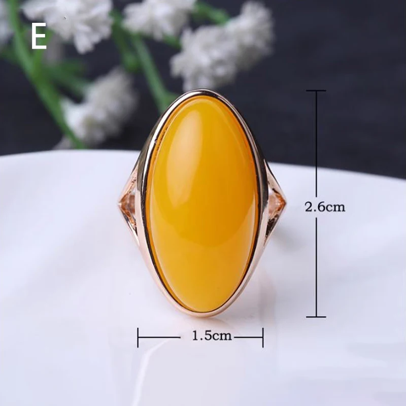 Natural Amber Ring Adjustable Mens Women Blood Amber Rings Charm Advanced Fashion Jewelry Gifts Ladies Beeswax Mens Ring