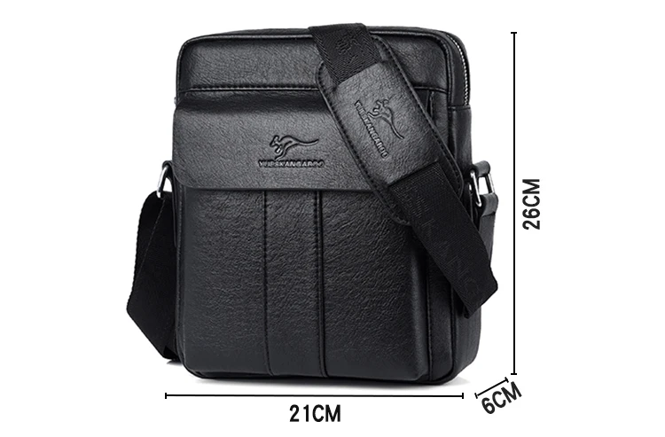Luxury Brand Vintage Messenger Bag Men Leather Business Shoulder Bag Brown Black Man Crossbody Bag Male Handbag Gift For Husband