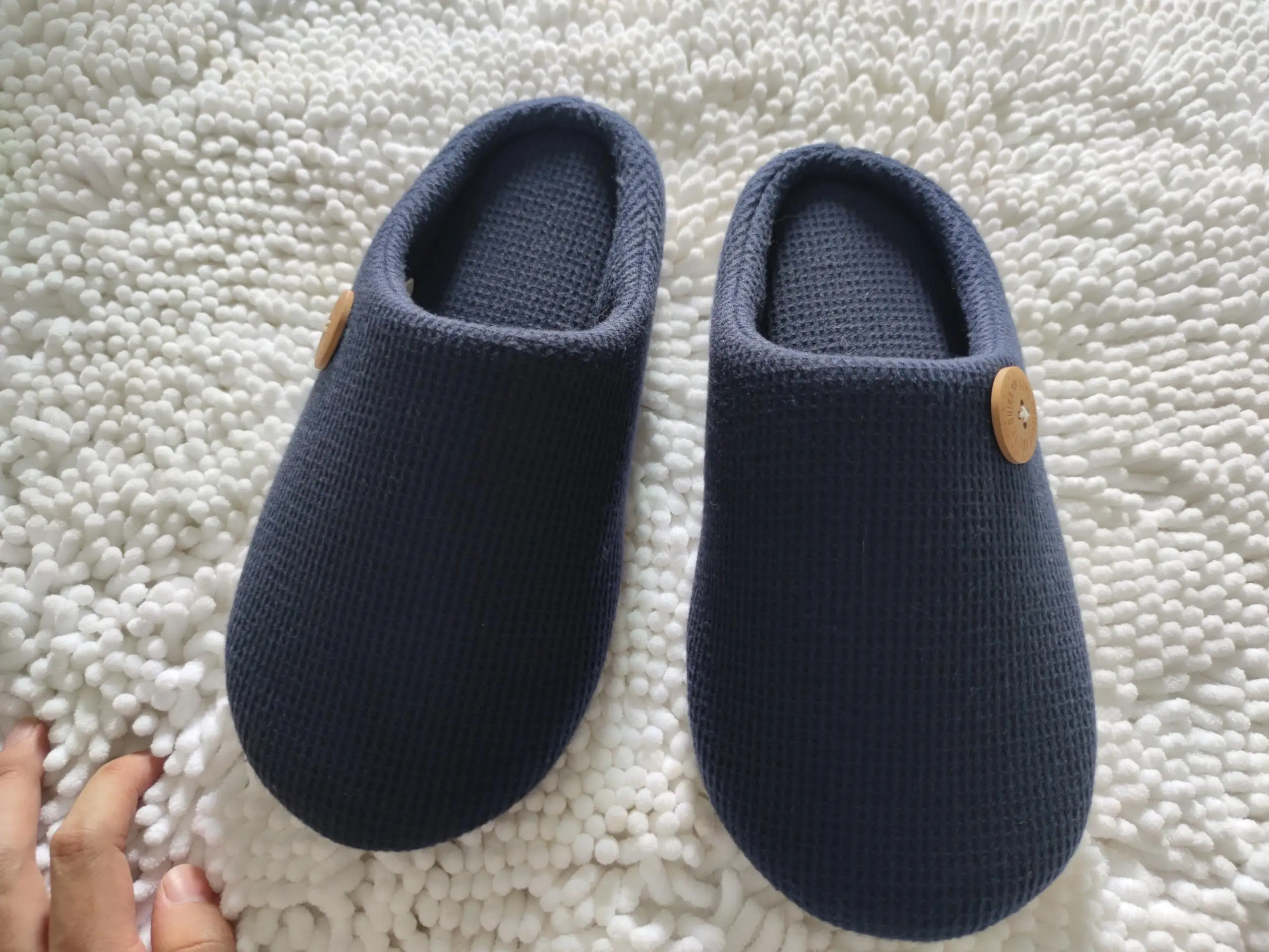 Litfun Warm Cotton Slippers For Women Men Fluffy House Fur Slippers Indoor Flats Slip-on Soft Slippers Couple House Mute Slides