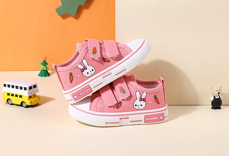 New Fashio Kid Shoe Boy Sneaker Shoe Spring Autumn Children Cartoon Canvas Sports Shoes Boys Girls Baby Board Shoes with Leisure