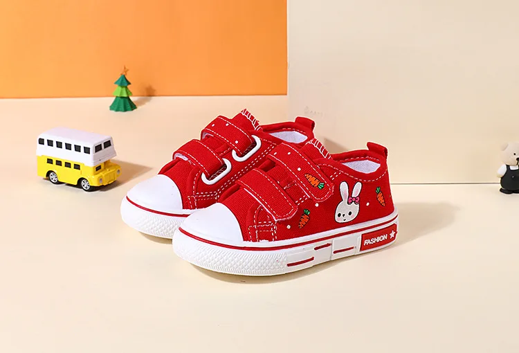 New Fashio Kid Shoe Boy Sneaker Shoe Spring Autumn Children Cartoon Canvas Sports Shoes Boys Girls Baby Board Shoes with Leisure