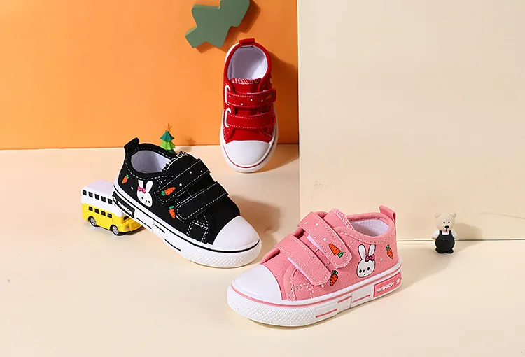 New Fashio Kid Shoe Boy Sneaker Shoe Spring Autumn Children Cartoon Canvas Sports Shoes Boys Girls Baby Board Shoes with Leisure