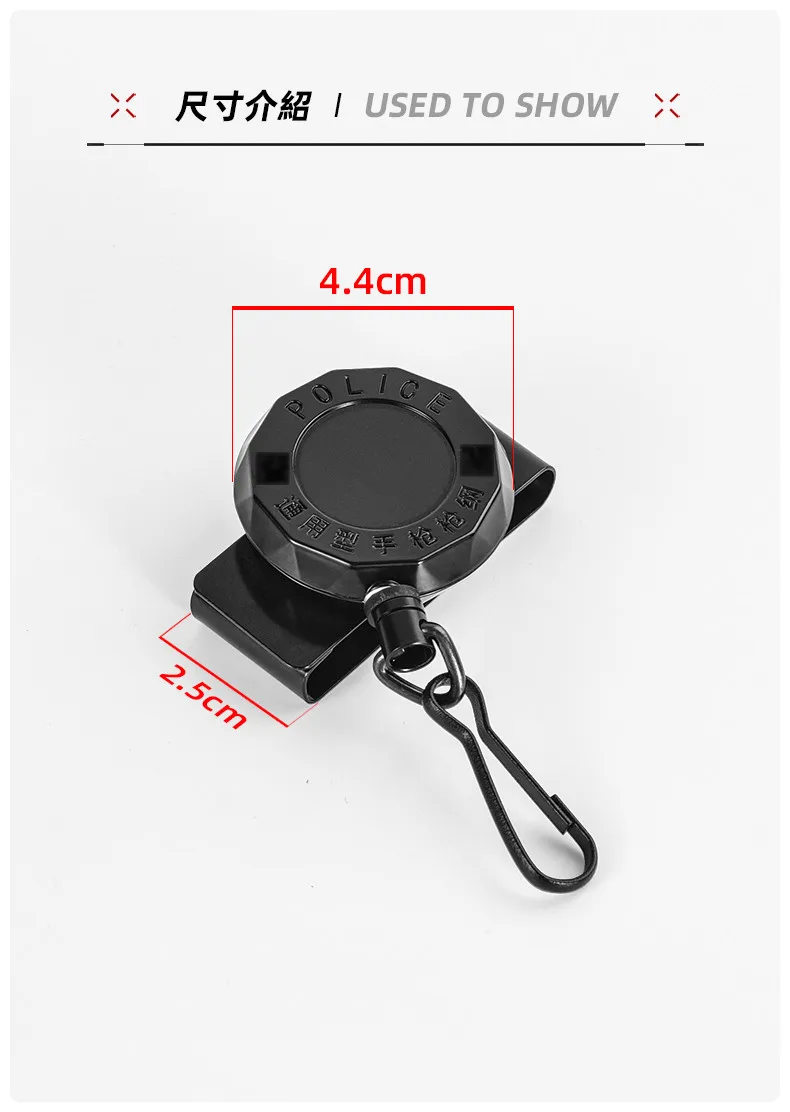 Total 100CM! High Resilience Retractable Steel Wire Rope Key Chain Anti Lost Easy To Pull And Buckle Military Gun Rope Keychain