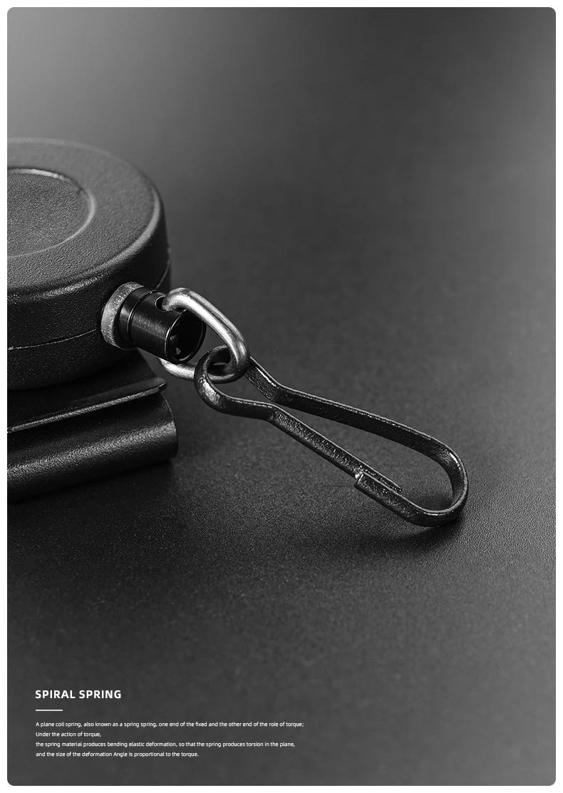 Total 100CM! High Resilience Retractable Steel Wire Rope Key Chain Anti Lost Easy To Pull And Buckle Military Gun Rope Keychain