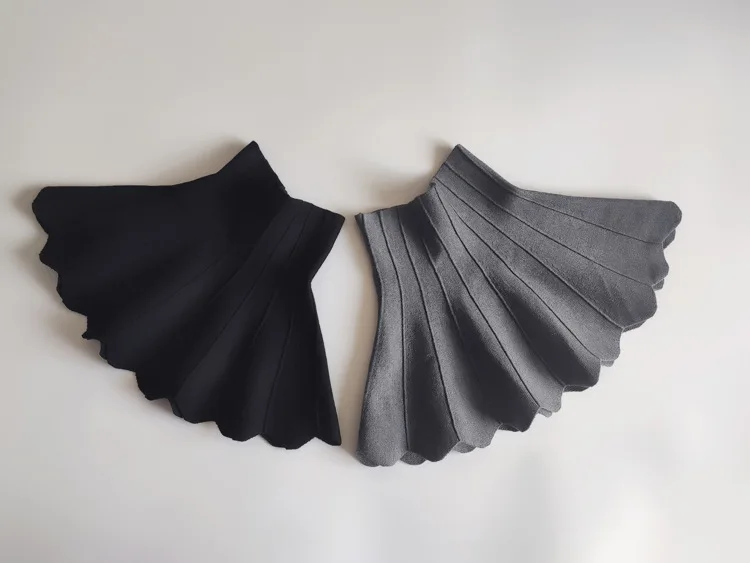 2023 Autumn And Winter New Products Children's Knitted Skirt Wavy Tutu Skirt Girls Thick Ruffled Umbrella Skirt