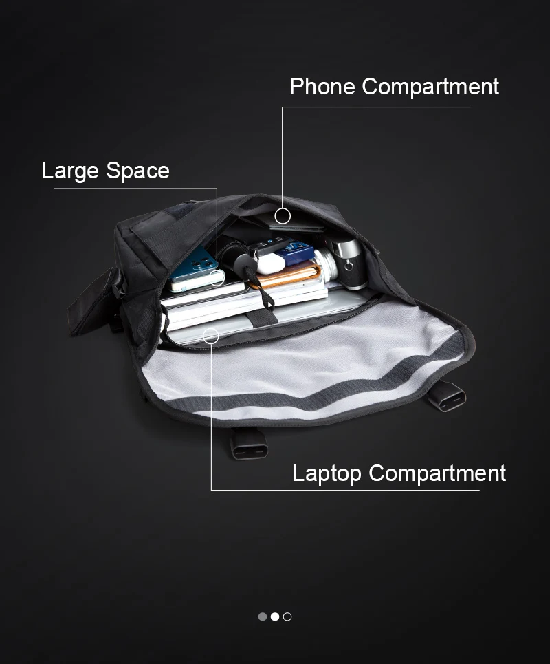 Hot Selling Oxford Male's Messenger Bags Simple Cycling Sports Black Breathable Fashion Outdoor Sling Antitheft Crossbody Bag