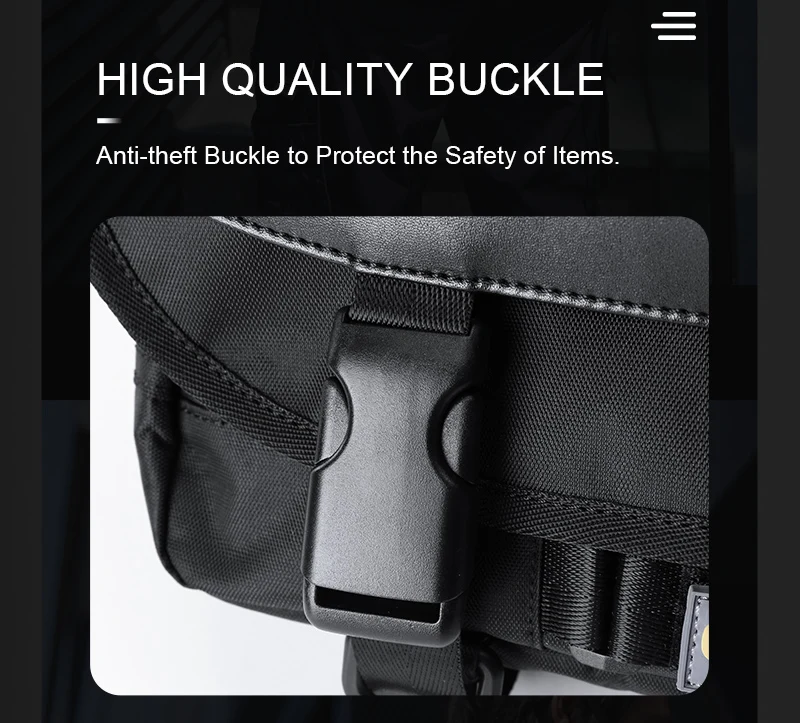 Hot Selling Oxford Male's Messenger Bags Simple Cycling Sports Black Breathable Fashion Outdoor Sling Antitheft Crossbody Bag
