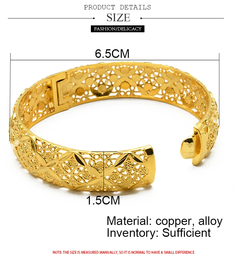 ANIID Dubai 24K Gold Plated Jewelry Bangle Wedding Party Gifts Arabic Women Braclets Indian Bangle Charm Bracelets Wholesale