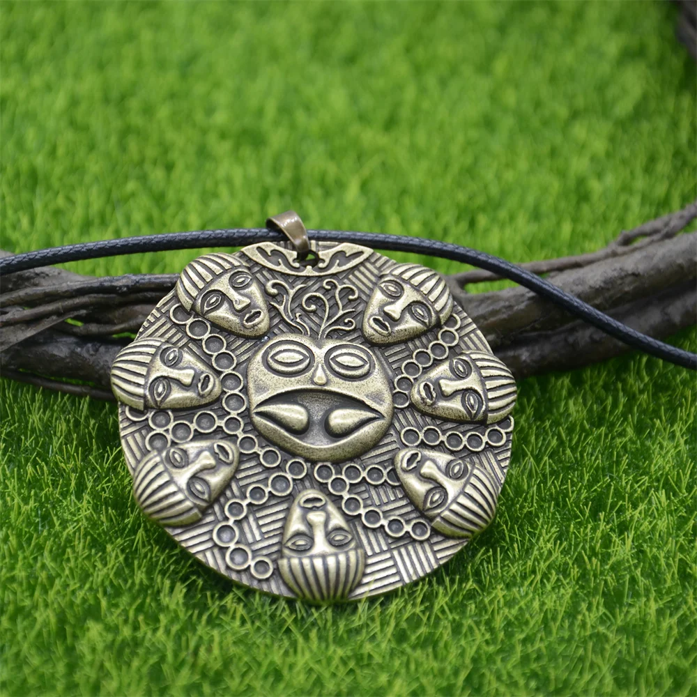 Buddha Ogma Medallion Om Yoga Buddhism Large Pendant Vintage Necklace Bijoux Homme Amulet Talisman Accessoires Dropship Supplier
