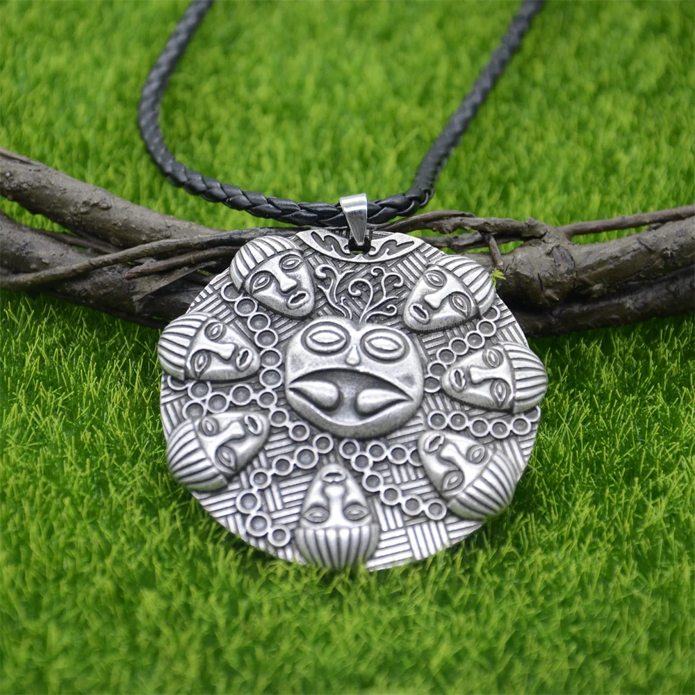 Buddha Ogma Medallion Om Yoga Buddhism Large Pendant Vintage Necklace Bijoux Homme Amulet Talisman Accessoires Dropship Supplier