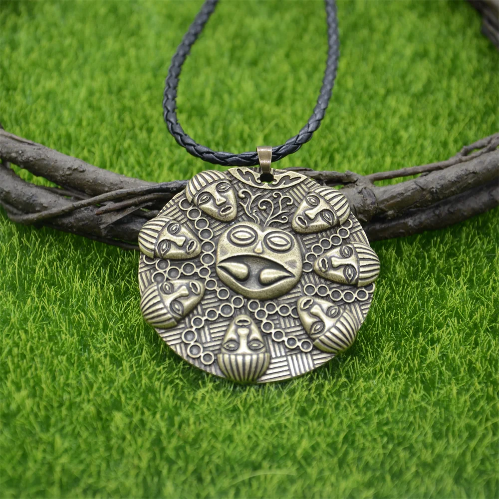 Buddha Ogma Medallion Om Yoga Buddhism Large Pendant Vintage Necklace Bijoux Homme Amulet Talisman Accessoires Dropship Supplier