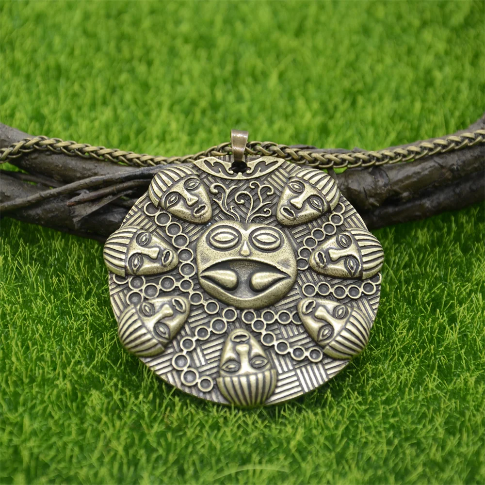 Buddha Ogma Medallion Om Yoga Buddhism Large Pendant Vintage Necklace Bijoux Homme Amulet Talisman Accessoires Dropship Supplier