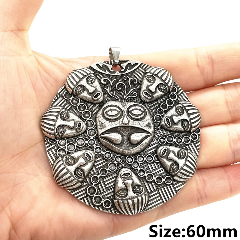 Buddha Ogma Medallion Om Yoga Buddhism Large Pendant Vintage Necklace Bijoux Homme Amulet Talisman Accessoires Dropship Supplier