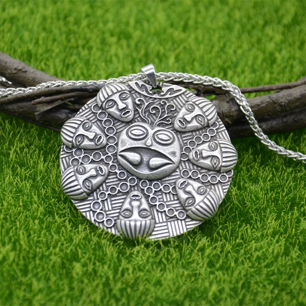 Buddha Ogma Medallion Om Yoga Buddhism Large Pendant Vintage Necklace Bijoux Homme Amulet Talisman Accessoires Dropship Supplier