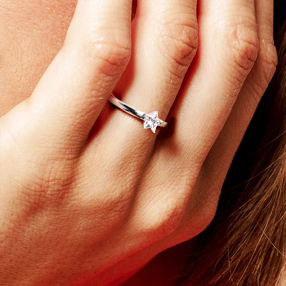 Ring Magical Star,Europe Fine Jewerly For Women,2023 Summer Trendy Gift In 925 Sterling Silver