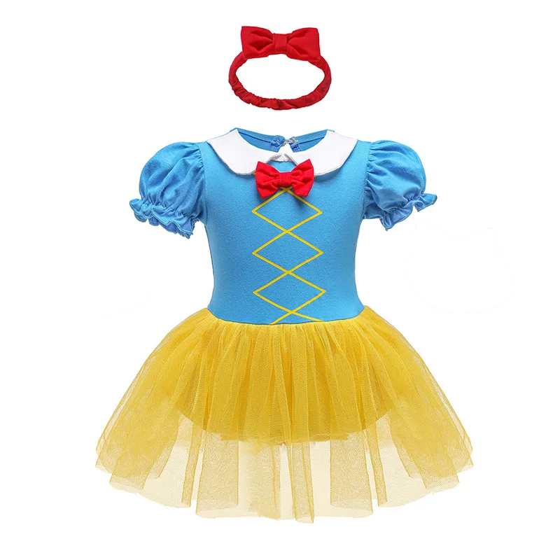 Baby Romper TUTU Dress With Headband Infant Baby Princess Girl Clothes Size 3-18M Cute Design Baby Dress Party Costumes