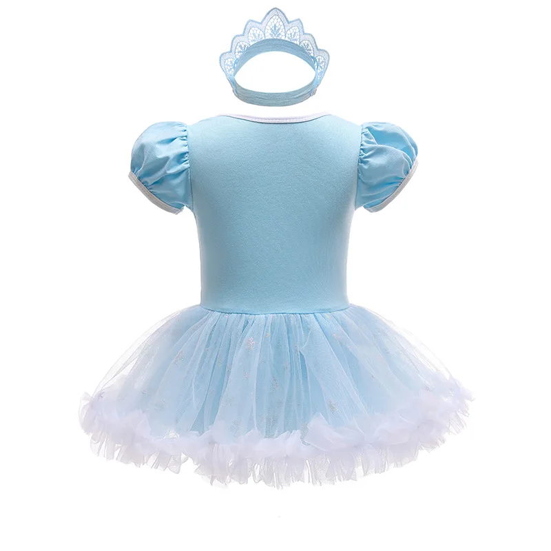 Baby Romper TUTU Dress With Headband Infant Baby Princess Girl Clothes Size 3-18M Cute Design Baby Dress Party Costumes