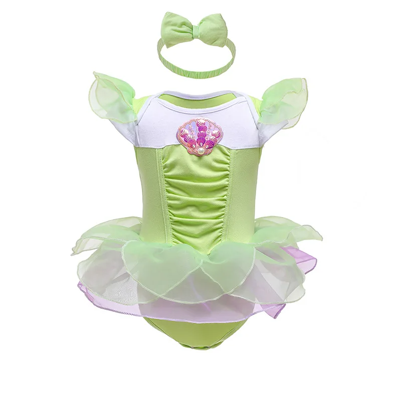 Baby Romper TUTU Dress With Headband Infant Baby Princess Girl Clothes Size 3-18M Cute Design Baby Dress Party Costumes