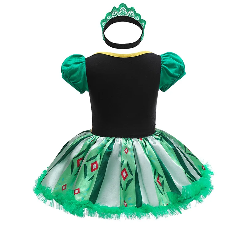 Baby Romper TUTU Dress With Headband Infant Baby Princess Girl Clothes Size 3-18M Cute Design Baby Dress Party Costumes