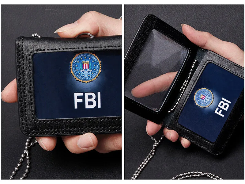 NEW High Quality Leather Badge Holder with Lanyard Chestcard ID Cards Cases School Office Work Card Name Tag Accessories