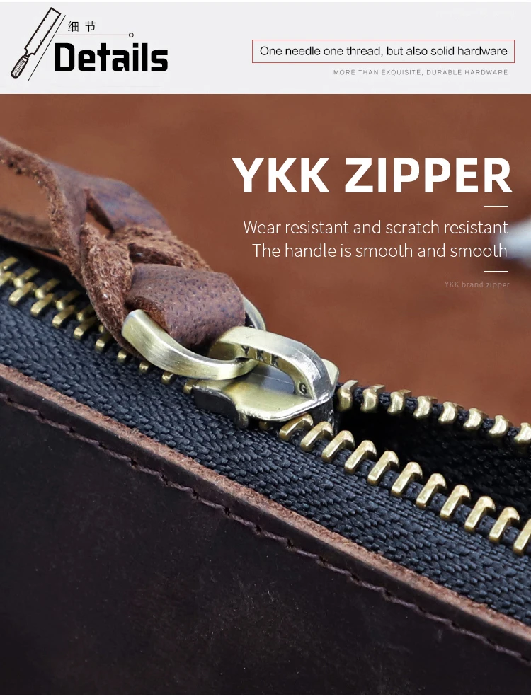 Men's Coin Purse Handmade Genuine Leather Card Wallet Credit Card Holder Retro Leather Card Slot Short Wallet With Zipper Women