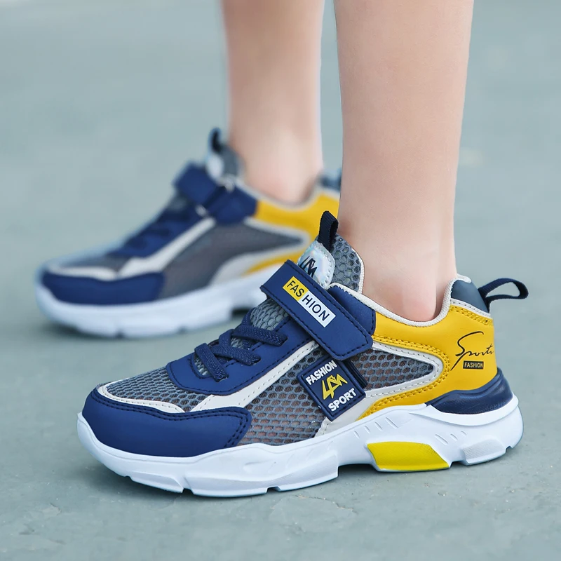Summer Single Net Breathable Boys Sport Shoes Children Sneakers Rubber Leisure Trainers Casual Kids Sneakers