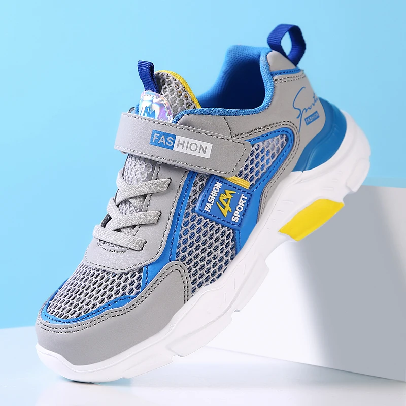Summer Single Net Breathable Boys Sport Shoes Children Sneakers Rubber Leisure Trainers Casual Kids Sneakers