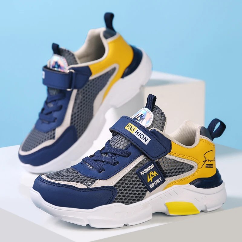 Summer Single Net Breathable Boys Sport Shoes Children Sneakers Rubber Leisure Trainers Casual Kids Sneakers
