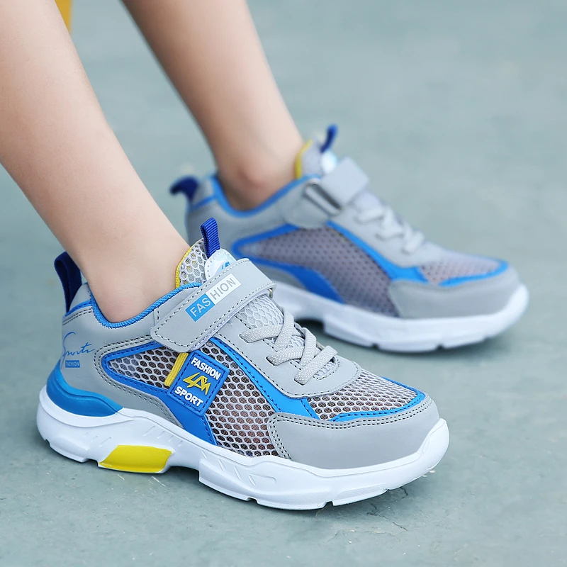Summer Single Net Breathable Boys Sport Shoes Children Sneakers Rubber Leisure Trainers Casual Kids Sneakers