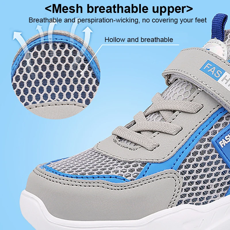 Summer Single Net Breathable Boys Sport Shoes Children Sneakers Rubber Leisure Trainers Casual Kids Sneakers