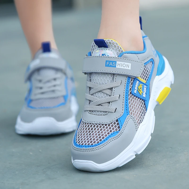Summer Single Net Breathable Boys Sport Shoes Children Sneakers Rubber Leisure Trainers Casual Kids Sneakers